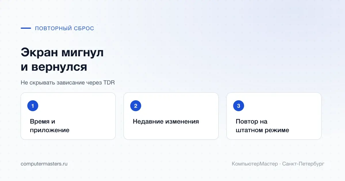 Сохранение времени, изменений и условий повторного сброса графики