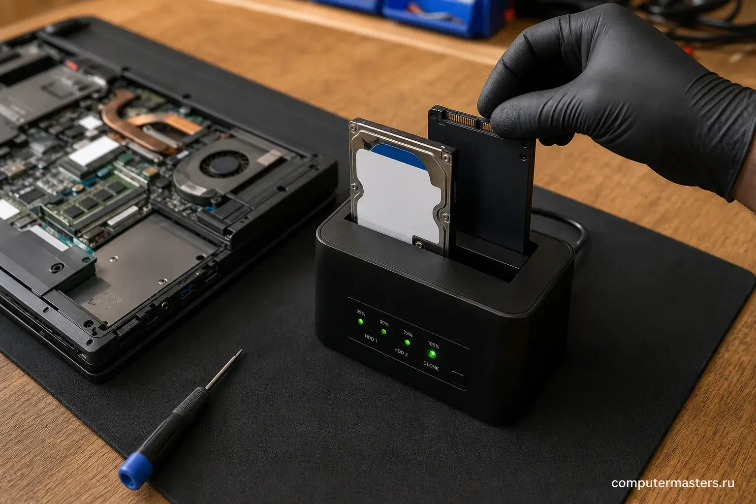 Перенос системы со старого жёсткого диска на SSD, оба накопителя подключены