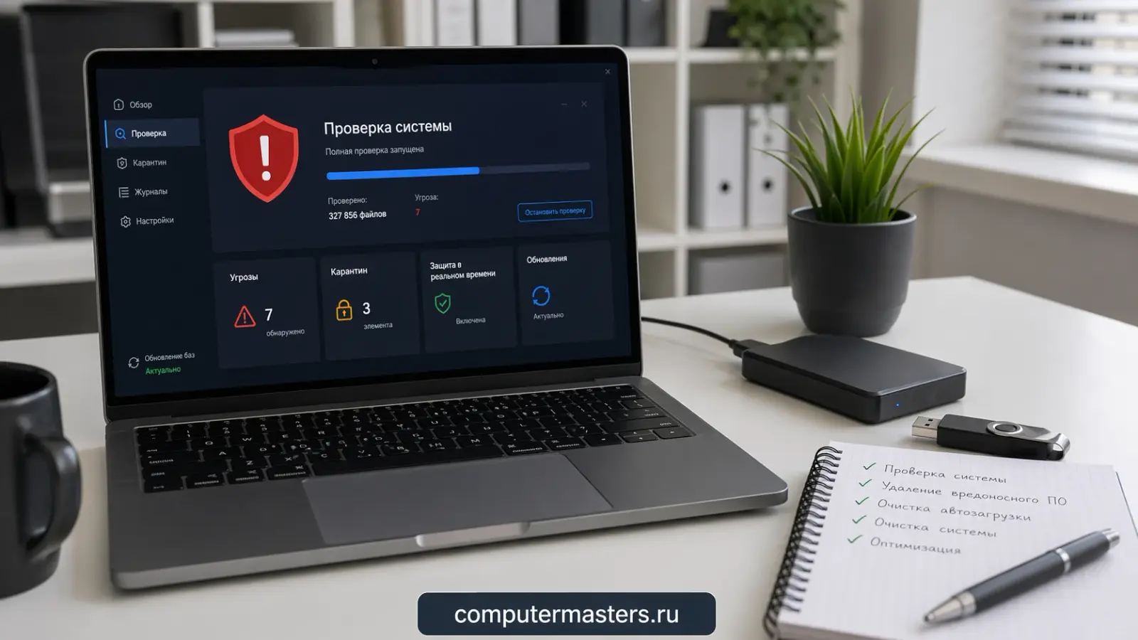 Мастер разбирает автозагрузку и планировщик задач на заражённом компьютере
